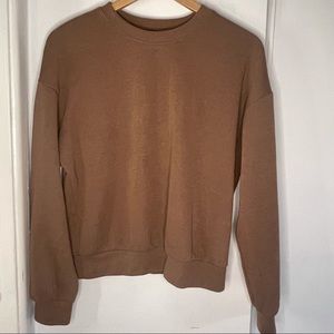 Brown crewneck sweater